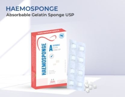 Picture of  HAEMOSPONGE  Absorbable Gelatin Sponge USP