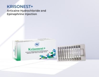 Picture of  KRISONEST+  Articaine Hydrochloride and  Epinephrine Injection
