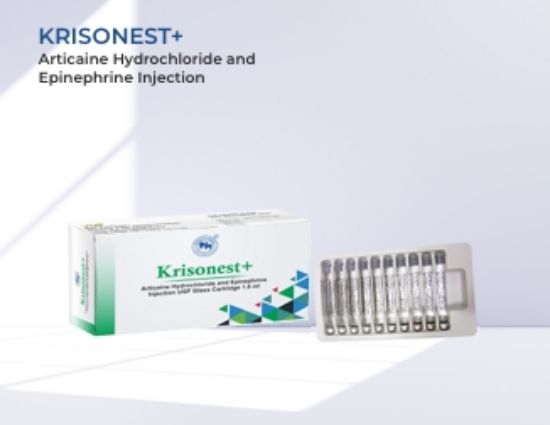 Picture of  KRISONEST+  Articaine Hydrochloride and  Epinephrine Injection